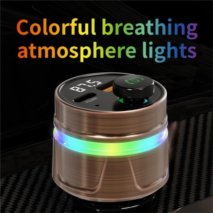 C74 Bluetooth 5.3 Car Charger PD 30W Fast Charging  with Digital Display, C74