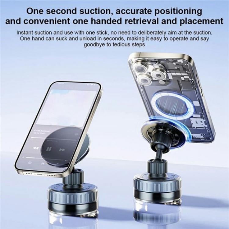 T26 Multi-Angle Adjustable Vacuum Suction Stand Magnetic Car Phone Holder, T26