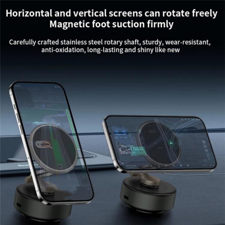 D2 3-Axis Folding Magnetic Suction Cup 360 Degree Rotation Phone Stand Car Phone Holder, D2