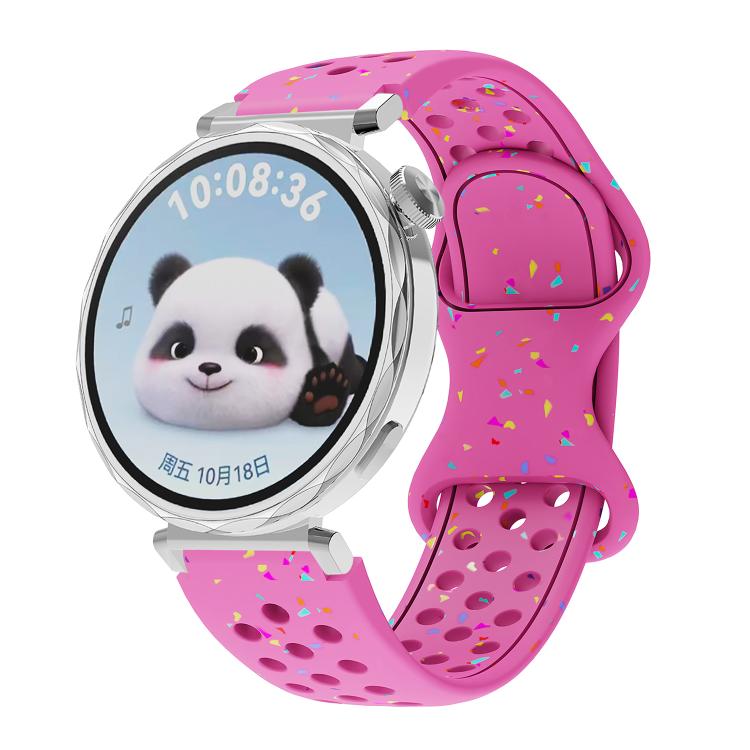 Eco-Friendly Granular Colorful Dots Silicone Watch Band