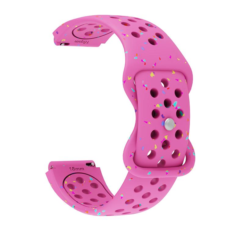 Eco-Friendly Granular Colorful Dots Silicone Watch Band
