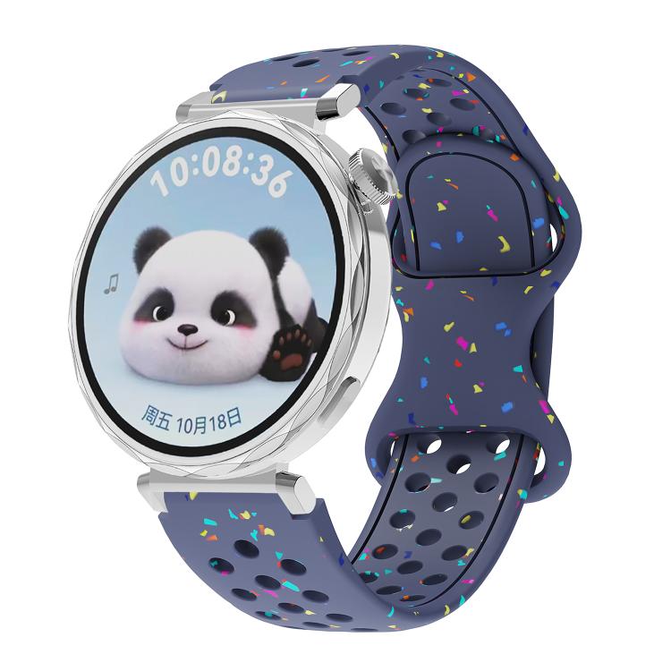 Eco-Friendly Granular Colorful Dots Silicone Watch Band