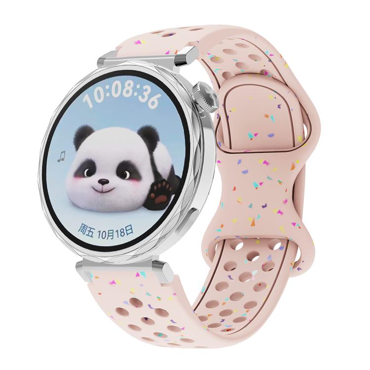 Eco-Friendly Granular Colorful Dots Silicone Watch Band