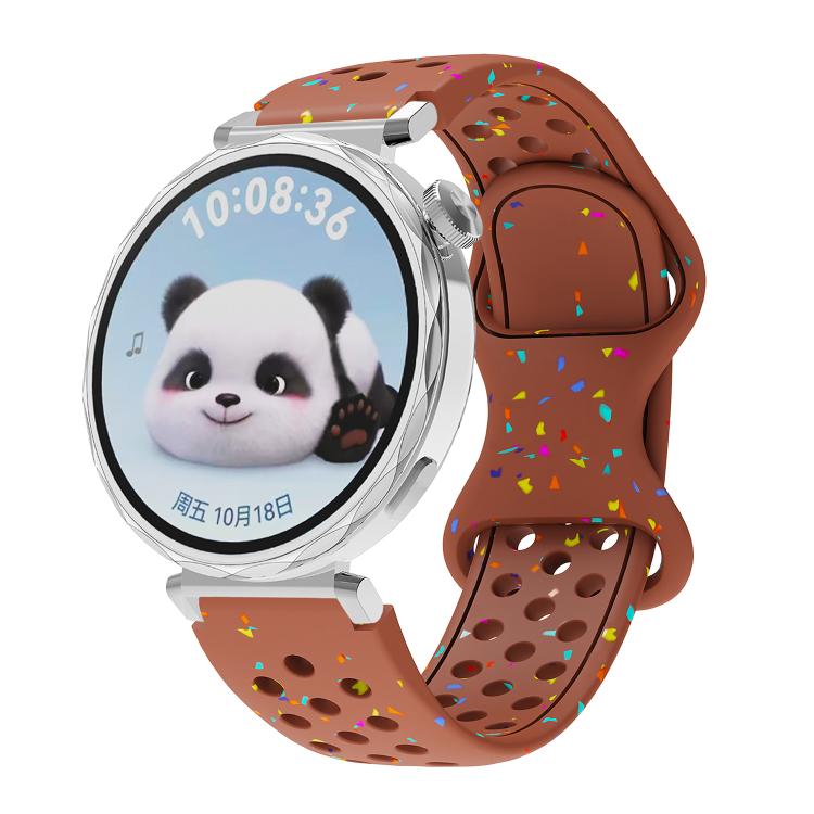 Eco-Friendly Granular Colorful Dots Silicone Watch Band