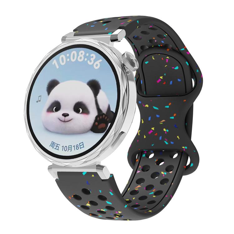 Eco-Friendly Granular Colorful Dots Silicone Watch Band