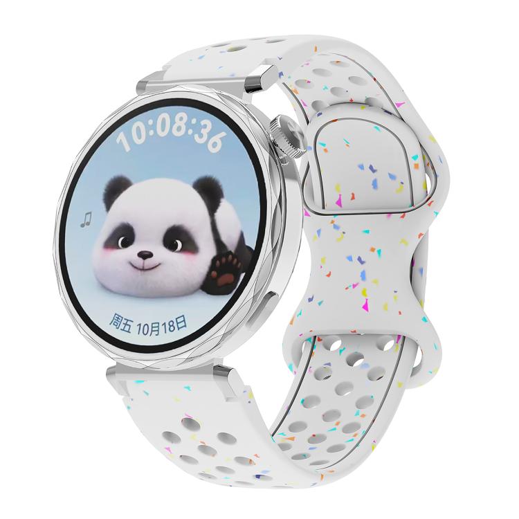 Eco-Friendly Granular Colorful Dots Silicone Watch Band