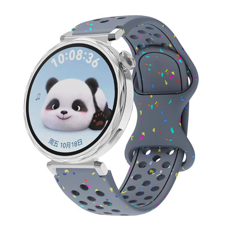Eco-Friendly Granular Colorful Dots Silicone Watch Band