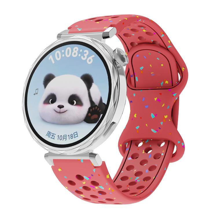 Eco-Friendly Granular Colorful Dots Silicone Watch Band