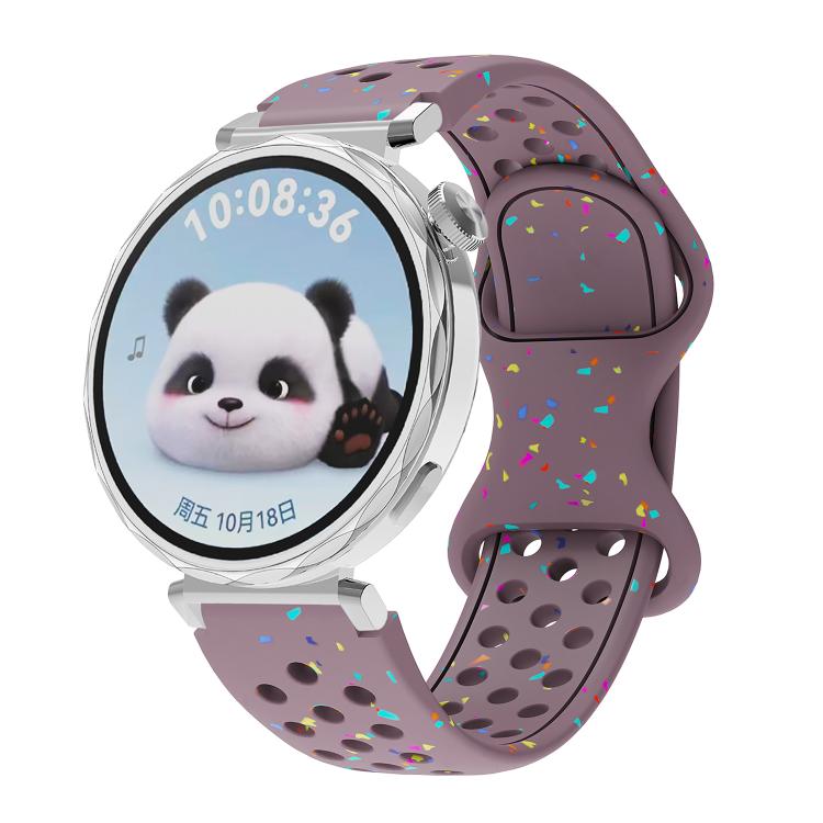 Eco-Friendly Granular Colorful Dots Silicone Watch Band