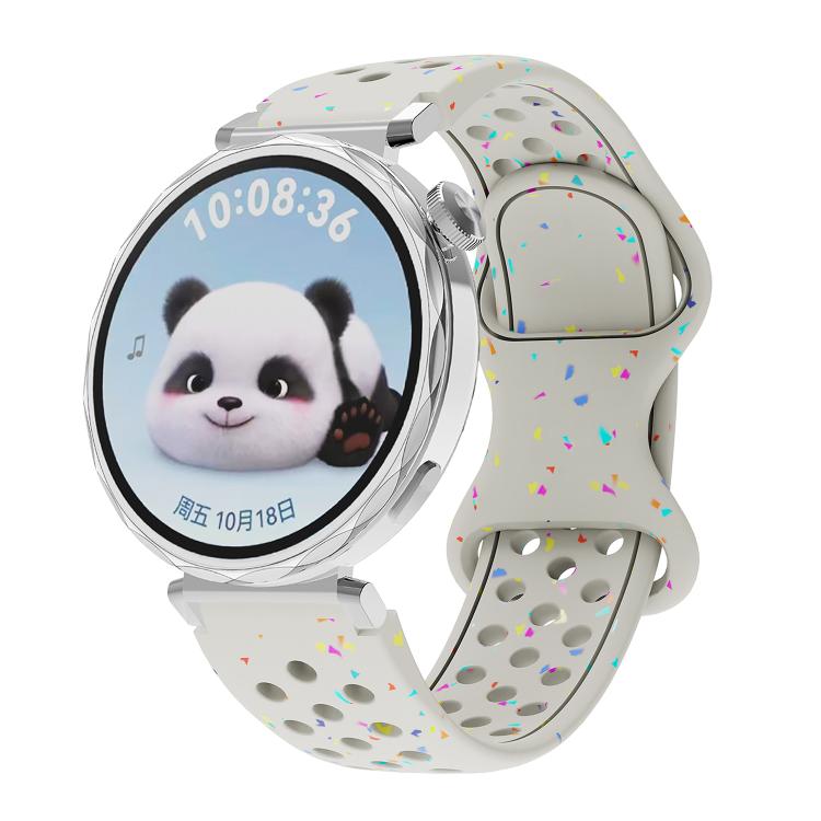 Eco-Friendly Granular Colorful Dots Silicone Watch Band