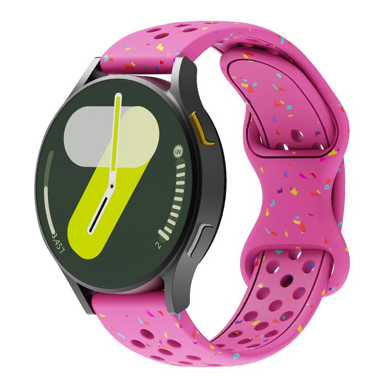 Eco-Friendly Granular Colorful Dots Silicone Watch Band