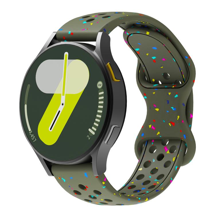 Eco-Friendly Granular Colorful Dots Silicone Watch Band