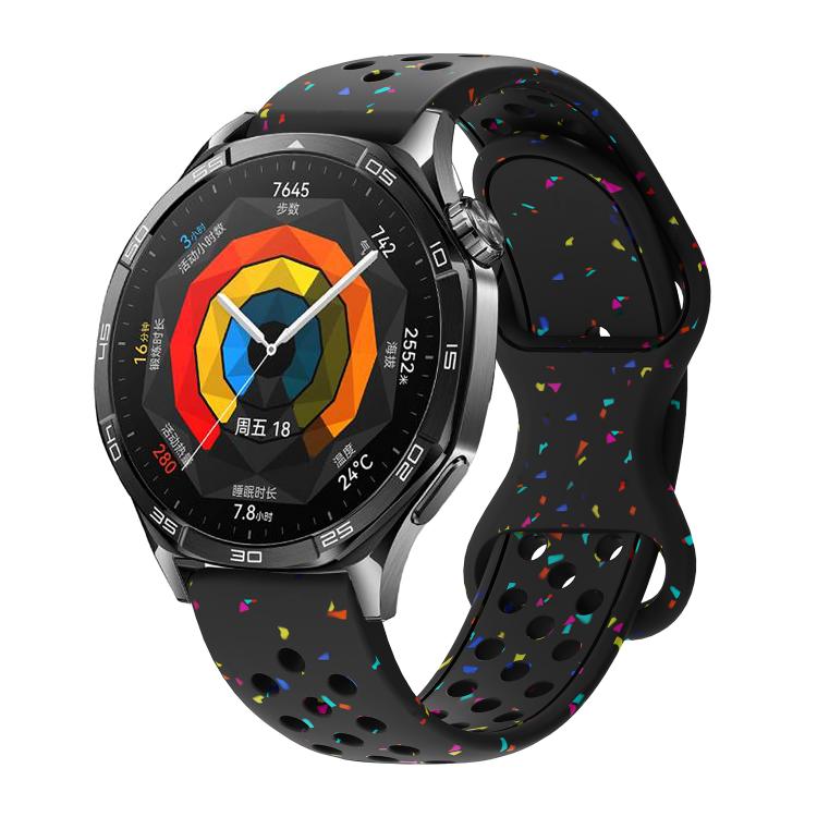 Eco-Friendly Granular Colorful Dots Silicone Watch Band