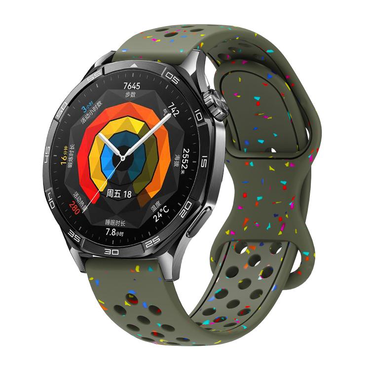 Eco-Friendly Granular Colorful Dots Silicone Watch Band