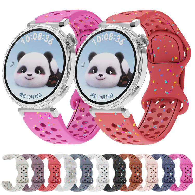 Eco-Friendly Granular Colorful Dots Silicone Watch Band