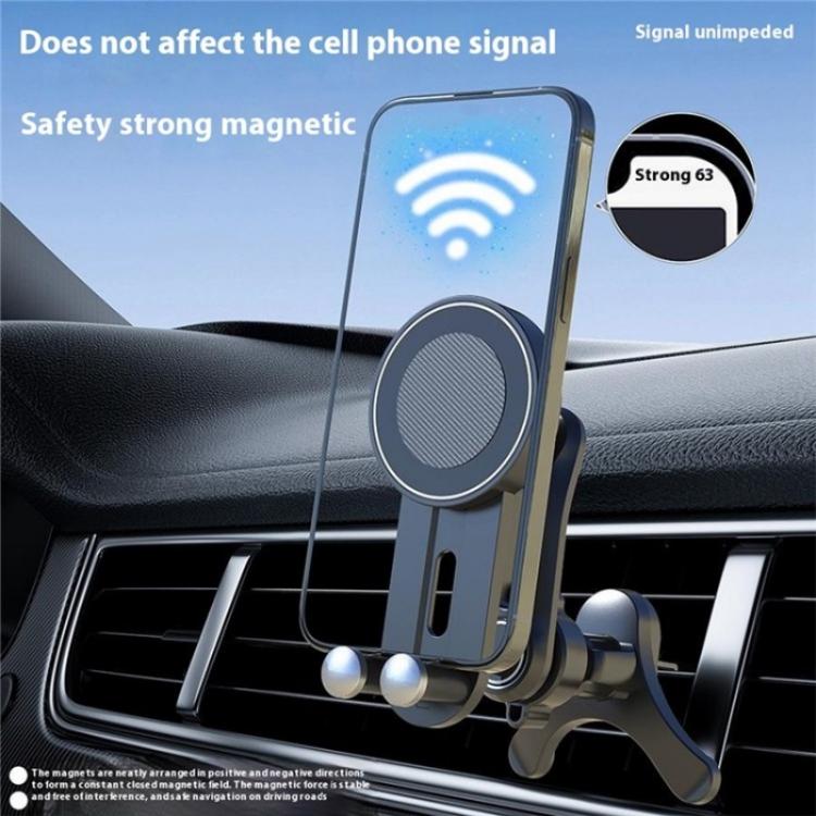 V004 Adjustable Angle Cellphone Bracket Compatible MagSafe Car Phone Holder Air Vent Mount, V004