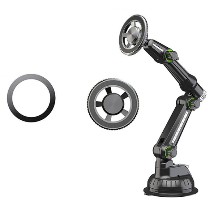 XWJ-JX04 Dashboard Windshield Magnetic Car Mount Suction Cup Base Long Arm Holder, XWJ-JX04 (Gear Type), XWJ-JX04 (Single Hole)