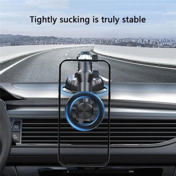 XWJ-JX04 Dashboard Windshield Magnetic Car Mount Suction Cup Base Long Arm Holder, XWJ-JX04 (Gear Type), XWJ-JX04 (Single Hole)