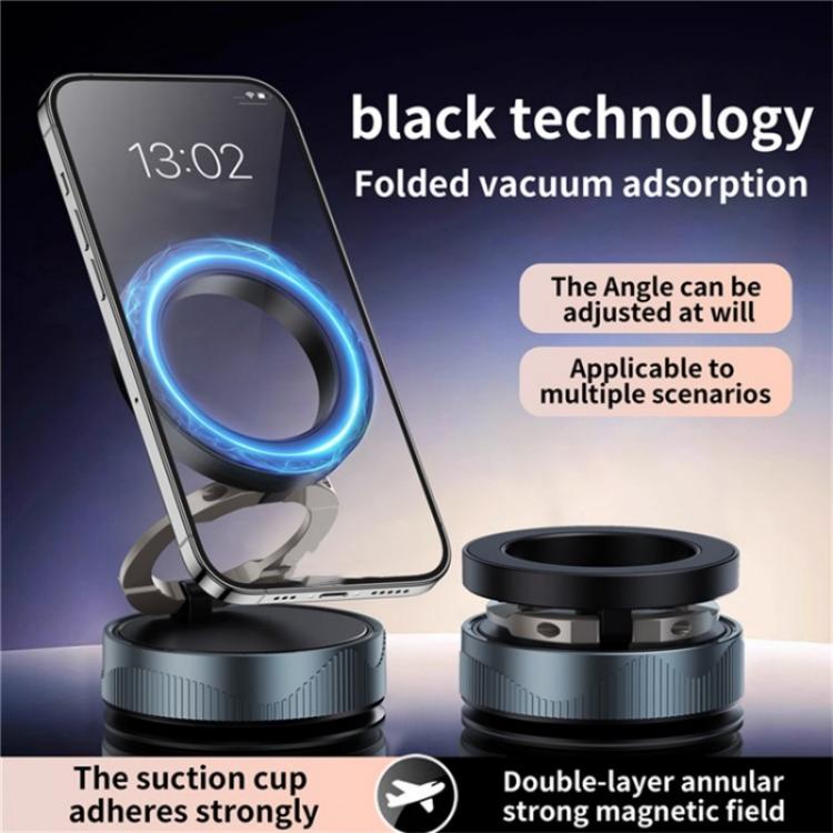 X28 Vacuum Suction Phone Mount 360 Degree Rotating Magnetic Car Phone Holder, X28 (Black), X28 (White)