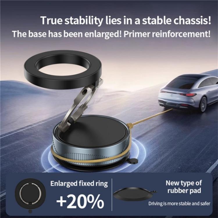 X28 Vacuum Suction Phone Mount 360 Degree Rotating Magnetic Car Phone Holder, X28 (Black), X28 (White)