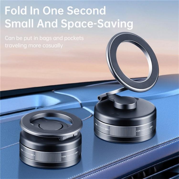 S11 360 Degree Rotation Foldable Alloy Phone Holde Dashboard Magnetic Car Phone Holde, S11