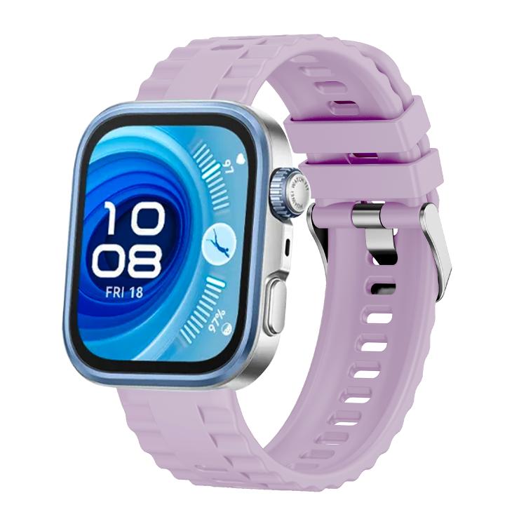 Metal Head Grain Pin Buckle Silicone Watch Band