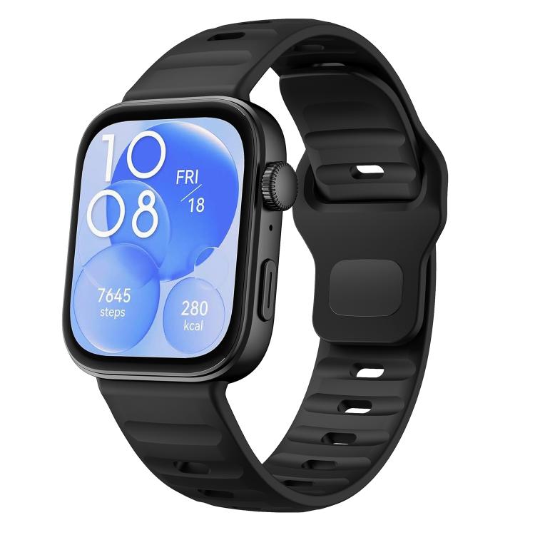 Wave Reverse Buckle Silicone Watch Band