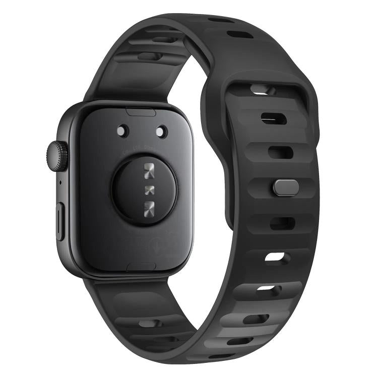 Wave Reverse Buckle Silicone Watch Band