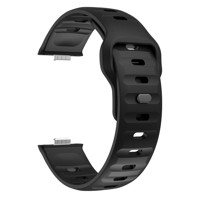 Wave Reverse Buckle Silicone Watch Band