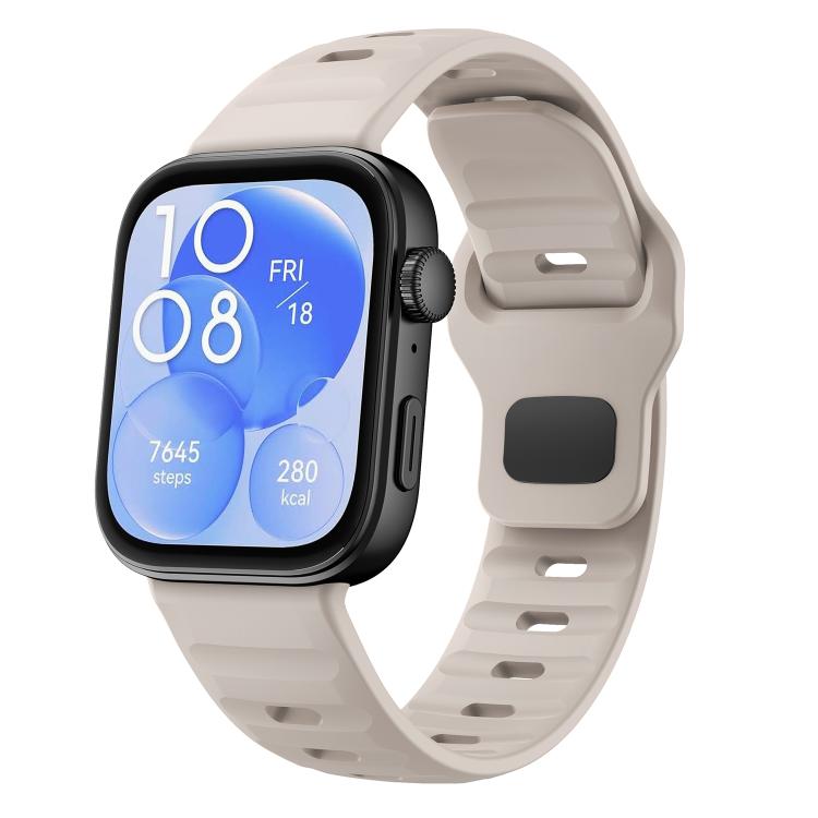 Wave Reverse Buckle Silicone Watch Band