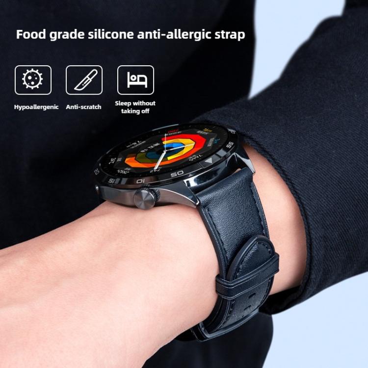 Leather Texture Silicone Watch Band