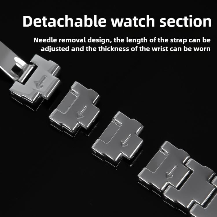 Irregular Butterfly Buckle Metal Stainless Steel Watch Band