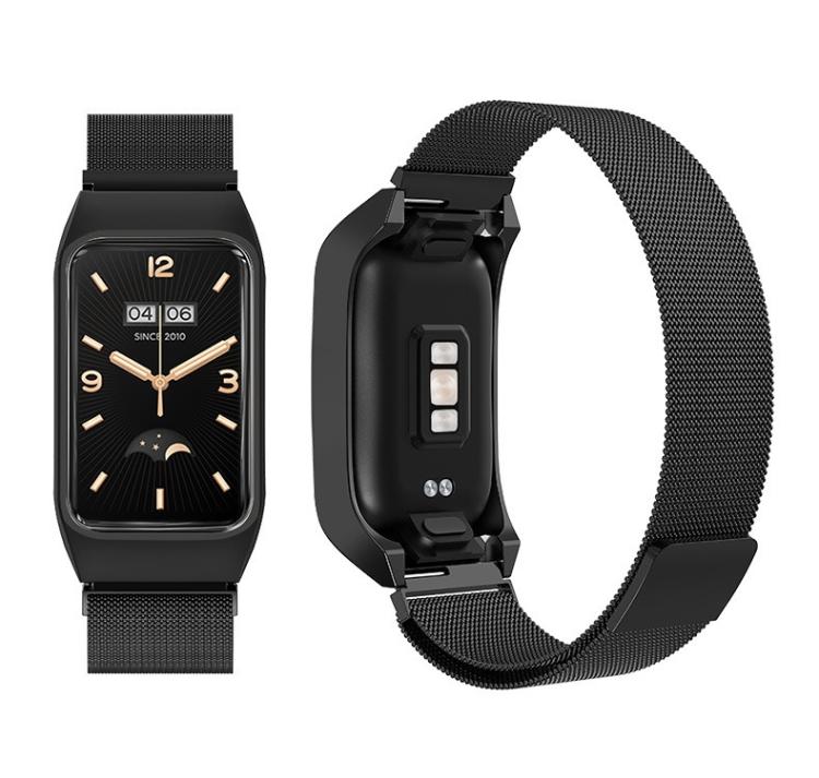Stainless Steel Frame Integrated Milanese Magnetic Metal Watch Band