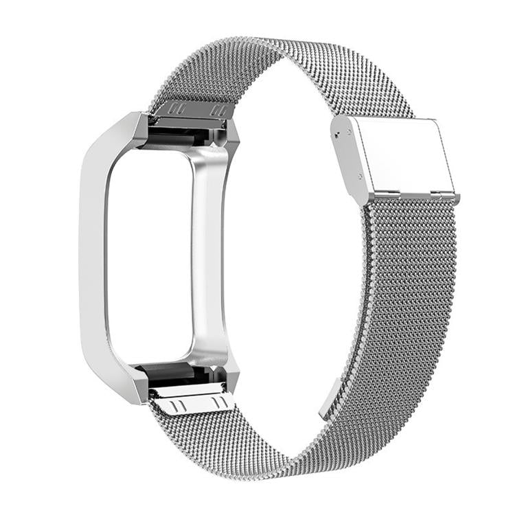 Stainless Steel Frame Integrated Milanese Buckle Metal Watch Band
