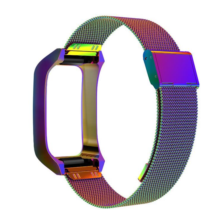 Stainless Steel Frame Integrated Milanese Buckle Metal Watch Band