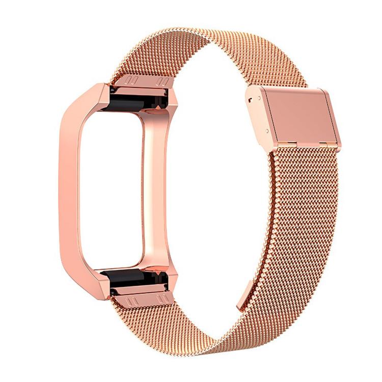 Stainless Steel Frame Integrated Milanese Buckle Metal Watch Band