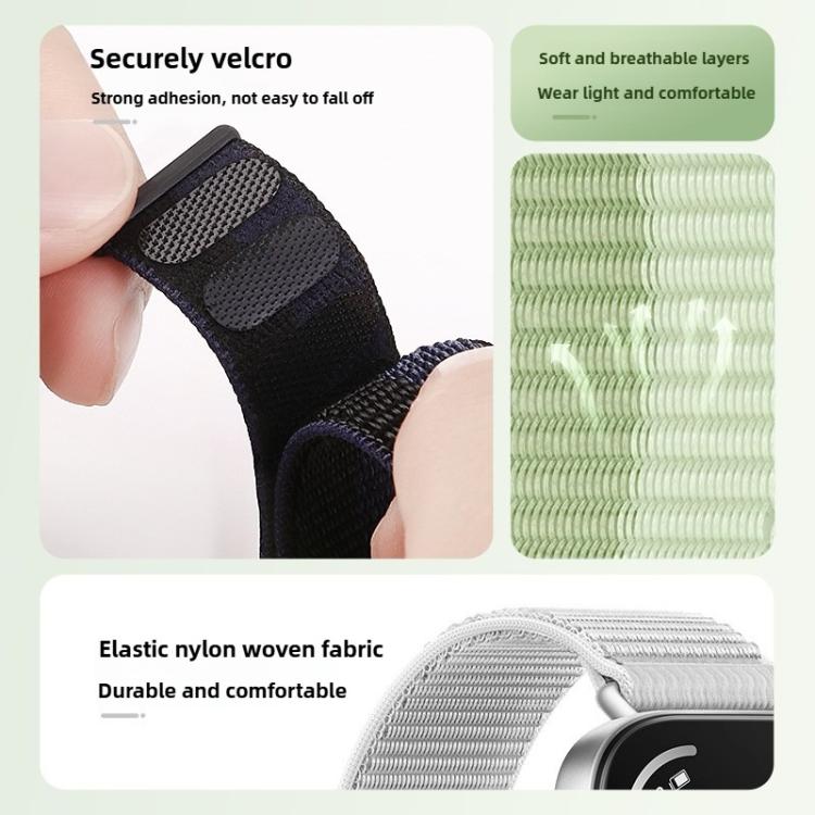 Nylon Loop Hook and Loop Fastener Watch Band