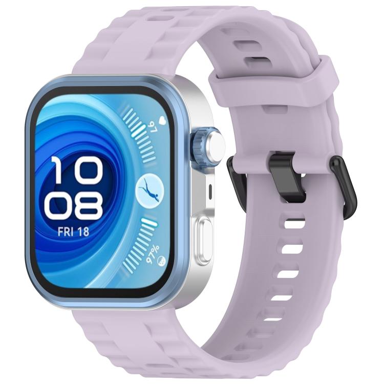 Quick Release Black Buckle Silicone Watch Band