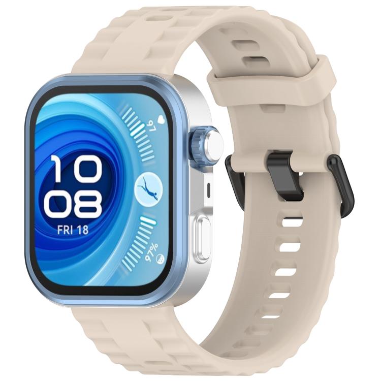 Quick Release Black Buckle Silicone Watch Band