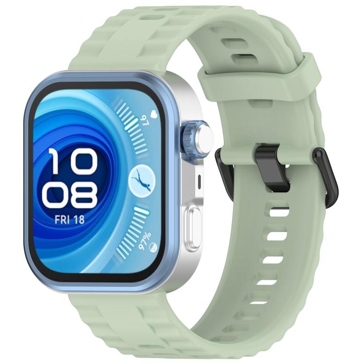 Quick Release Black Buckle Silicone Watch Band