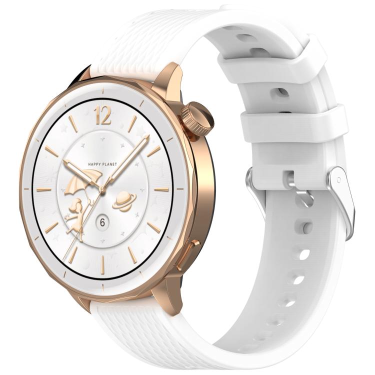 18mm Rhombus Texture Quick Release Buckle Silicone Watch Band