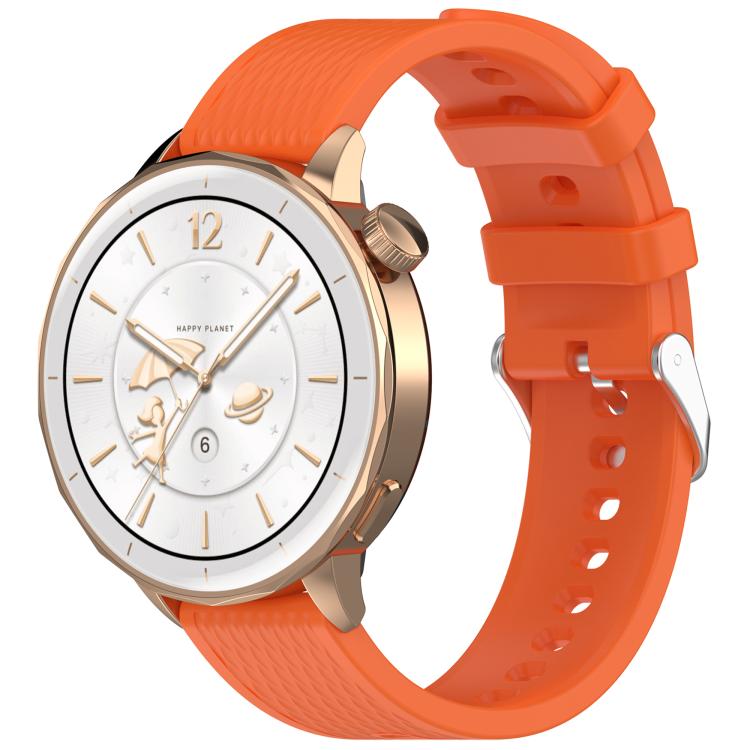 18mm Rhombus Texture Quick Release Buckle Silicone Watch Band