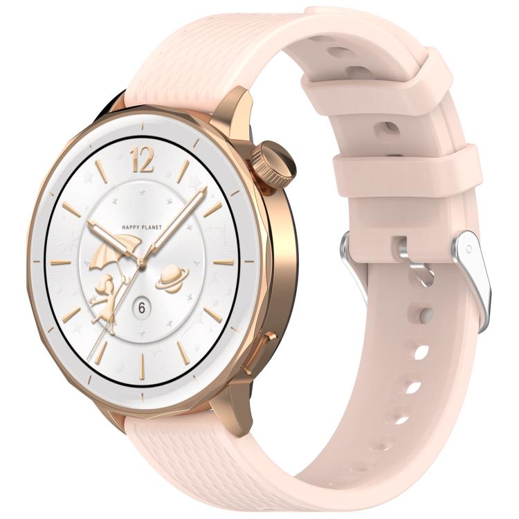18mm Rhombus Texture Quick Release Buckle Silicone Watch Band