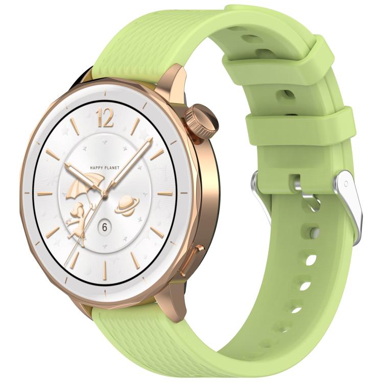 18mm Rhombus Texture Quick Release Buckle Silicone Watch Band