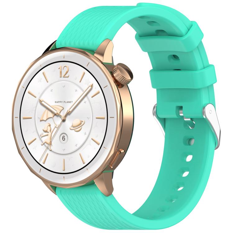 18mm Rhombus Texture Quick Release Buckle Silicone Watch Band