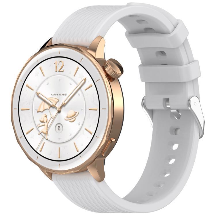 18mm Rhombus Texture Quick Release Buckle Silicone Watch Band