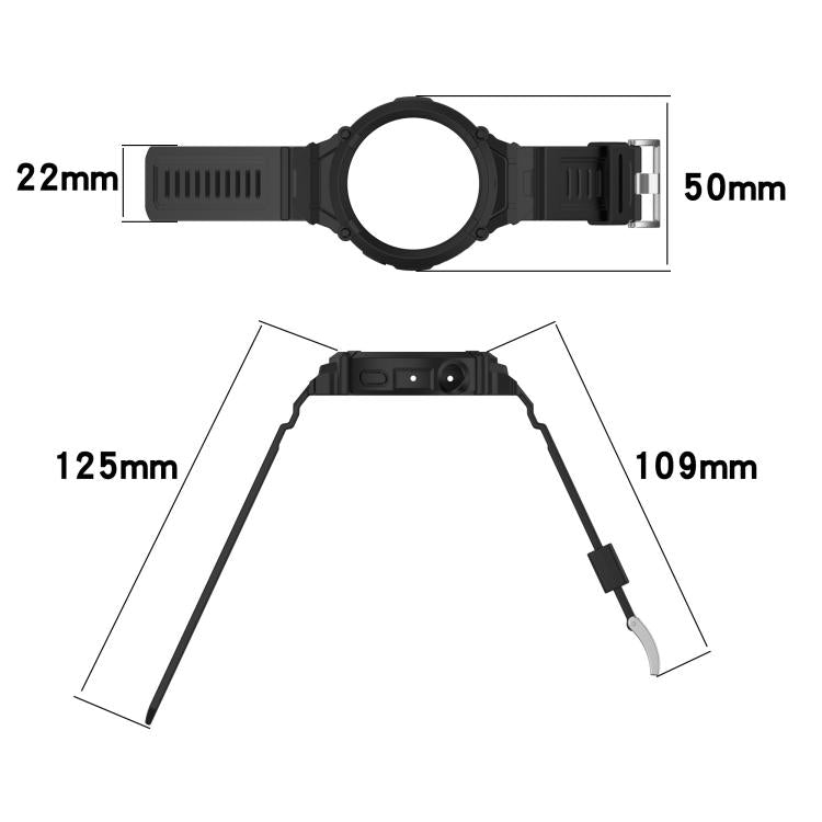 Watch Case Integrated Silicone Watch Band