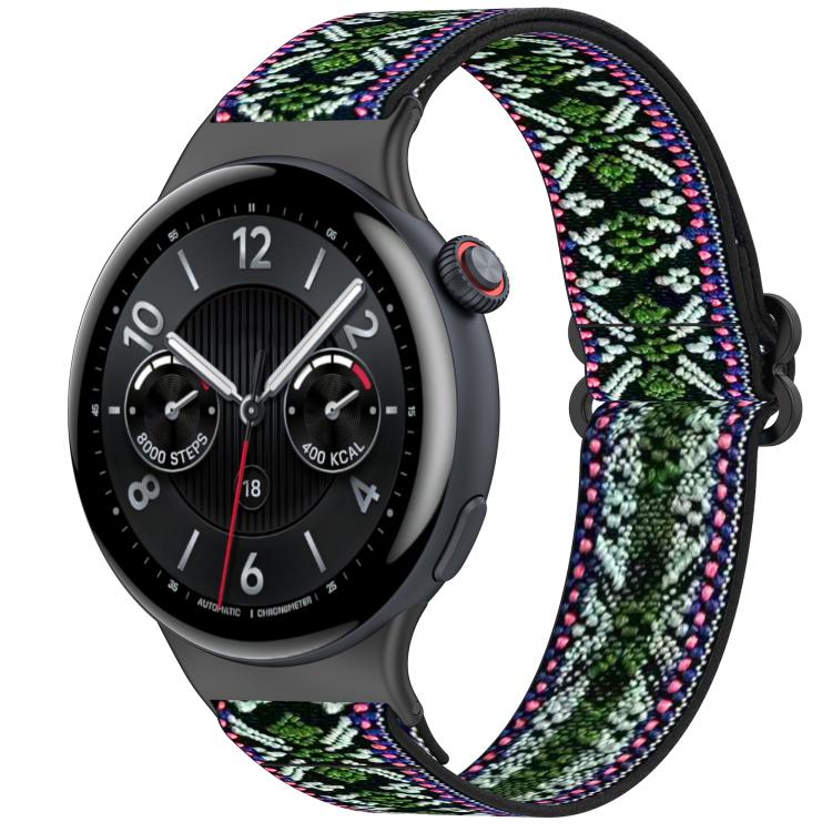 Ethnic Style Elastic Nylon Braided Watch Band
