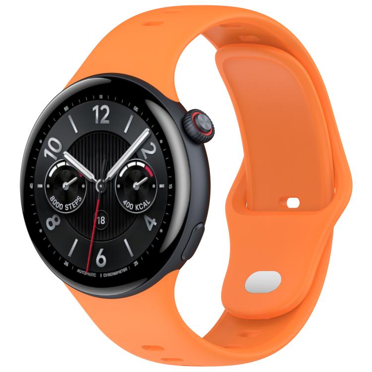Solid Color Reverse Buckle Silicone Watch Band