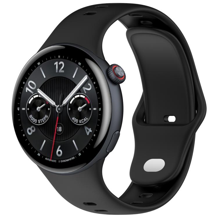 Solid Color Reverse Buckle Silicone Watch Band